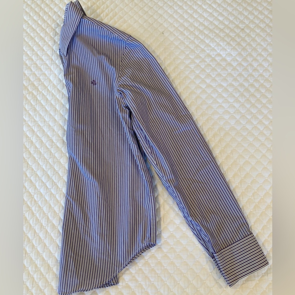 Lauren Ralph Lauren Non—Iron Striped Buttons Down Shirt XS - Picture 12 of 12